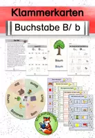 Vorschau - Arbeitsblätter - Materialpaket Buchstabeneinführung B/ b - Deckblatt
