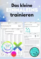 Vorschau - Arbeitsblätter - Materialpaket zum kleinen Einmaleins, Arbeitsblätter, Übungstabellen - Deckblatt