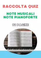 anteprima - Esercizi - Raccolta QUIZ Note Musicali e Note Pianoforte - Pagina di copertina