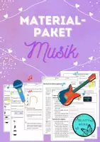 Vorschau - Arbeitsblätter - Materialpaket: Musik, Arbeitsblätter, Merkblätter, Tafelmaterial, Unterrichtsreihen - Deckblatt