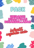 Vista previa - Unidades / Secuencias / Situaciones de Aprendizaje - PACK UNIDADES DIDÁTICAS DESARROLLADAS - INFANTIL - Portada