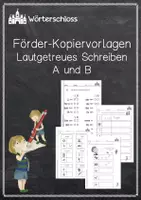 Vorschau - Arbeitsblätter - Materialpaket Förder-Kopiervorlagen Lautgetreues Schreiben - Deckblatt