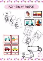 Vista previa - Manualidades / Dibujos para colorear - TRANSPORTS PACK - Portada