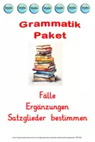 Vorschau - Arbeitsblätter - Grammatik Paket 1 : Fälle, Ergänzungen, Satzglieder - Deckblatt