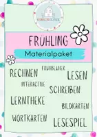 Vorschau - Arbeitsblätter - Frühling - Materialpaket - Deckblatt