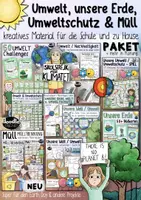 Vorschau - Unterrichtsreihen - Unsere Erde 🌎, Umwelt, Umweltschutz & Müll - PAKET - Deckblatt