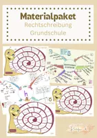 Vorschau - Mal- und Bastelvorlagen - Materialpaket Rechtschreibung Grundschule Klasse 3 und 4 - Deckblatt