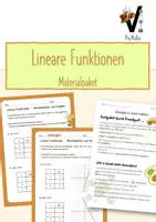 Vorschau - Arbeitsblätter - Materialpaket Lineare Funktionen - Deckblatt