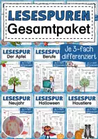 Vorschau - Arbeitsblätter - Lesespuren - Deckblatt