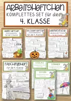 Vorschau - Spiele - Arbeitsheftchen komplettes SET für die 4. Klasse - Deckblatt