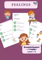 Vorschau - Unterrichtsreihen - Fantastic Feelings: Level 1-4 - Reise der Gefühle - Englisch Materialpaket - Deckblatt