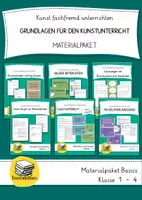 Vorschau - Unterrichtsreihen - Kunst fachfremd - GRUNDLAGEN Materialpaket - Deckblatt