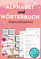 Vorschau - Arbeitsblätter - Materialpaket: ABC und Wörterbuch_ komplette Unterrichtseinheit - Deckblatt