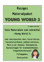Vorschau - Arbeitsblätter - Materialpaket zum Lehrmittel Young World 3 - Deckblatt