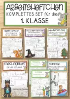 Vorschau - Spiele - Arbeitsheftchen komplettes SET für die 1. Klasse - Deckblatt