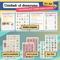 Vista previa - Unidades / Secuencias / Situaciones de Aprendizaje - Paquete: El DESAYUNO - Portada