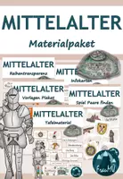 Vorschau - Unterrichtsreihen - Mittelalter – Umfangreiches Materialpaket für die 3./4. Klasse (Sachunterricht Grundschule) - Deckblatt