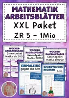 Vorschau - Unterrichtsreihen - Mathe Arbeitsblätter und Wochenhausaufgaben - Deckblatt