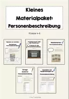 Vorschau - Mal- und Bastelvorlagen - Personenbeschreibung (kleines Materialpaket) - Deckblatt