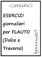 anteprima - Esercizi - Raccolta di Esercizi Giornalieri per Flauto per Principianti - Pagina di copertina