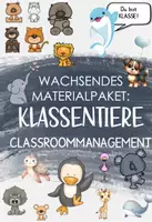 Vorschau - Stundenentwürfe - // WACHSENDES MATERIALPAKET (RIESIG!) KLASSENTIERE // KLASSENRAUMGESTALTUNG // CLASSROOM-MANAGEMENT // - Deckblatt