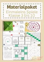 Vorschau - Arbeitsblätter - Materialpaket Einmaleins Spiele 1x1 - Deckblatt