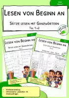Vorschau - Arbeitsblätter - Materialpaket "Ganzwörter - Lesen von Anfang an" - Klasse 1 - Deckblatt