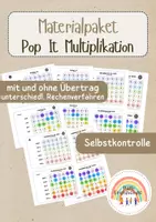 Vorschau - Spiele - Materialpaket - Pop It Multiplikation - Deckblatt