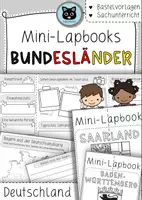 Vorschau - Arbeitsblätter - SPARPAKET Mini-Lapbooks | Bundesländer Deutschland - Deckblatt
