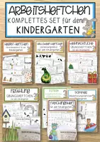 Vorschau - Spiele - Arbeitsheftchen komplettes SET für den Kindergarten - Deckblatt