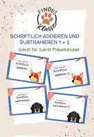Vorschau - Präsentationen/Tafelbilder - Einführung schriftlich addieren + subtrahieren - Präsentationen - Deckblatt