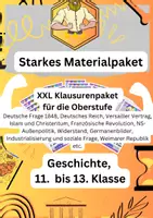 Vorschau - Klassenarbeiten - Klausur Geschichte Oberstufe | XXL Paket - Deckblatt