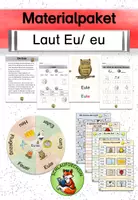 Vorschau - Arbeitsblätter - Materialpaket Buchstabeneinführung Laut Eu/ eu - Deckblatt