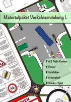 Vorschau - Mal- und Bastelvorlagen - Materialpaket Verkehrserziehung L - Deckblatt