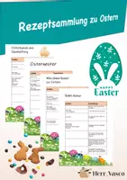 Vorschau - Arbeitsblätter - Kleine Rezeptsammlung zu Ostern - Materialsammlung - Deckblatt