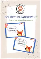 Vorschau - Präsentationen/Tafelbilder - Einführung schriftlich addieren 1+2 - Deckblatt