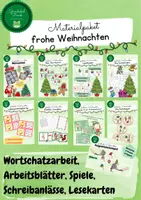 Vorschau - Arbeitsblätter - Fröhliche Weihnachten - Deckblatt