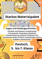Vorschau - Arbeitsblätter - Sagen - Deckblatt