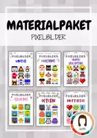 Vorschau - Arbeitsblätter - Materialpaket Pixelbilder - Deckblatt