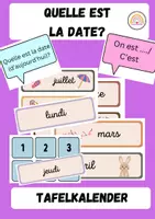 Vorschau - Bildkarten - Quelle est la date? - Tafelkalender - Deckblatt