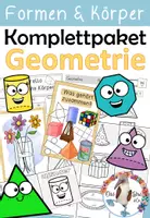 Vorschau - Stundenentwürfe - Komplettpaket - Geometrie - Formen / Flächen - Körper - Spiegelsymmetrie - Deckblatt