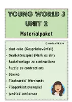 Vorschau - Mal- und Bastelvorlagen - Materialpaket zu Young World 3, Unit 2 - Deckblatt