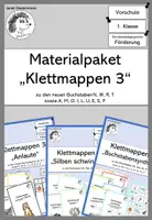 Vorschau - Arbeitsblätter - Materialpaket Klettmappen 3 (Buchstaben N, W, R, T) - Deckblatt