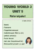 Vorschau - Arbeitsblätter - Materialpaket zu Young World 3, Unit 5 - Deckblatt