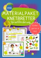 Vorschau - Spiele - Materialpaket - Sprachförderung Kindergarten & DAZ - KNETBRETTER Sammlung - Deckblatt