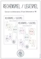 Vorschau - Spiele - Bundle - Rechenspiel/Legespiel Ostereier im Zahlenraum bis 20/ bis 100 - Deckblatt