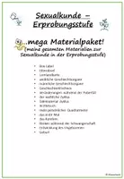 Vorschau - Arbeitsblätter - Materialpaket Sexualkunde Erprobungsstufe - alle Materialien - Deckblatt