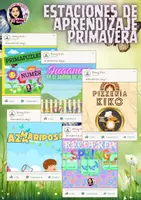 Vista previa - Juegos / Gamificación - ESTACIONES DE APRENDIZAJE PRIMAVERA - Portada