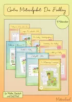 Vorschau - Stundenentwürfe - Frühling - großes Materialpaket für Mathe, Deutsch und DaZ/DaF - Deckblatt