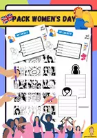 Vista previa - Hojas de trabajo - Pack Women's day in English - Portada